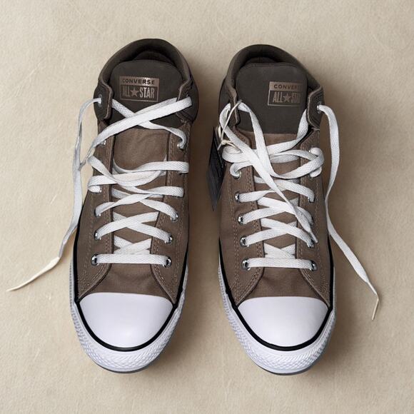 Converse Chuck Taylor All Star Mid Top Brown Canvas Sneakers Men’s 12 / W14 - Picture 2 of 4